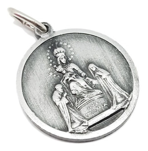 Medalla Virgen De Pompeya - Incluye Cadena - 20mm/al