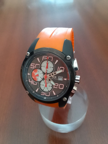 Reloj Deportivo Cronómetro Time Force Naranja Negro Negro-blanco-naranja (Usado)