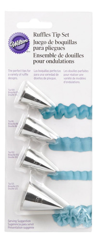 Juego De 4 Duyas Pliegues Ondas Wilton 100, 86, 102, 125