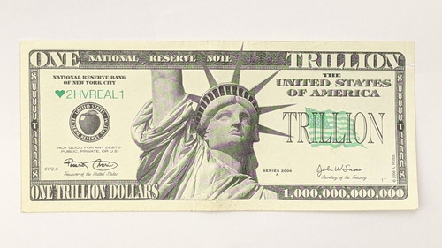 Billete Un Trillón De Dólares - One Trillion Dollars Parodia