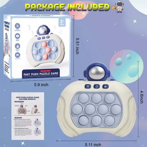 Juguetes Sensoriales Bubble Pop Relief Stress Quick Push Gam