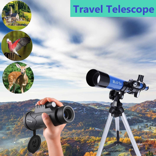 Telescopio Maxusee De 400 X 40 Mm Con Visor De Alcance