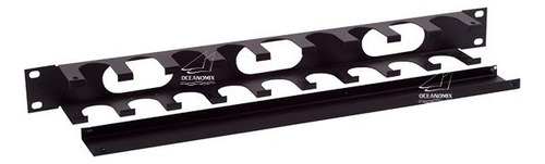 Organizador De Cabos Guia De Cabos P/rack De Telecom 1u Cor Preto