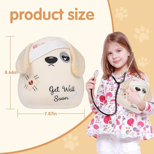 Peluche De Perro Recupérate Pronto : Lindo Cachorro Suave C