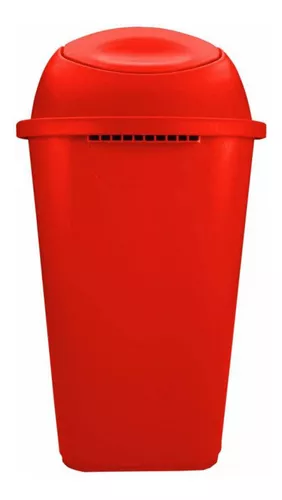  Cubo de basura grande con tapa, para sala de estar, cocina,  contenedor de basura de 15 litros, cubo de basura moderno para dormitorio,  baño, cubo de basura tipo empuje (color verde