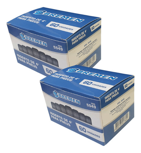 Kit 2 Refil Tipo Macarrao Carro 6mm Bremen Cx C/ 60 Unidades