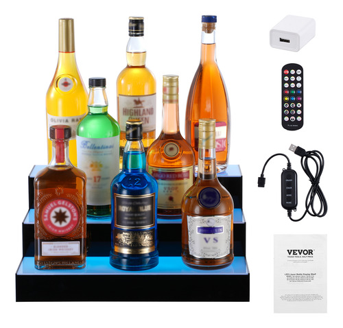 Vevorestante De Exhibición De Botellas De Vino16 Pulg3 Nivel