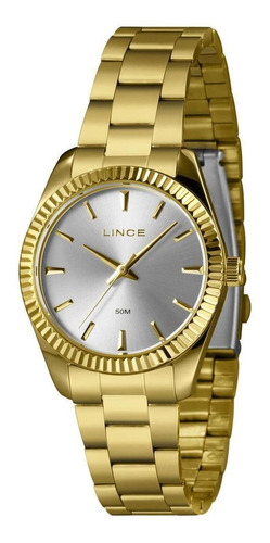 Relógio Lince Feminino Lrgj161l36 S1kx Clássico Dourado
