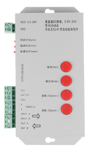 Controlador De Tira Led Mini Rgb Con Control Remoto T1000s C