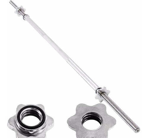 Set Pesas Kit Barras Mancuerna Recta O Z 92 Lb Gym Graduable