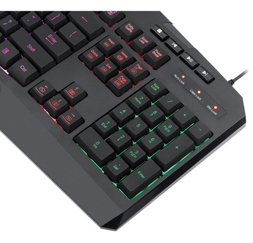 Imagen 9 de 9 de Teclado Gamer Redragon K503a-rgb-sp Harpe Pro K503 Rgb