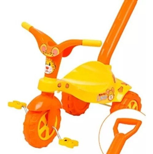 Triciclo Leon Juguetoys 2 En 1 C/barral