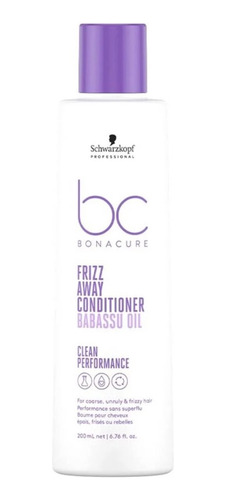 Schwarzkopf Professional Bc Frizz Away Conditioner 200ml