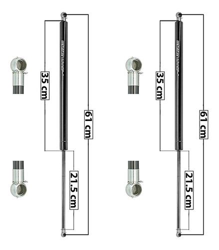 Par Amortiguadores 5ta Puerta Spart Jeep Cherokee 1996