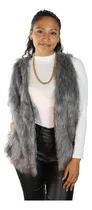 Comprar Chaleco Piel Sintetico Mujer Mujer Gris