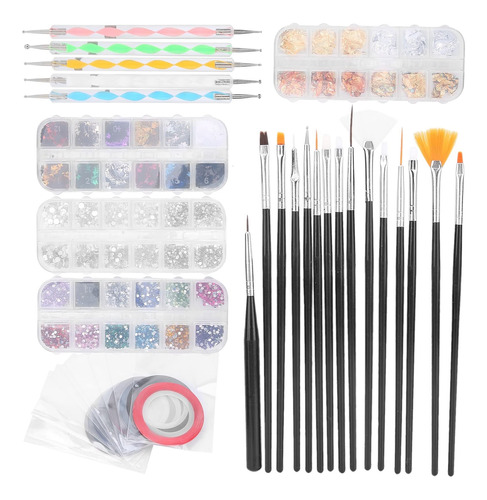 Nail Art Brush 3d Nail Art Kit De Decoración Nail Art Tools