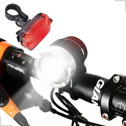 Farol Bike Monster 5.260.000 Lumens Bateria 11hs T6 L2+forte