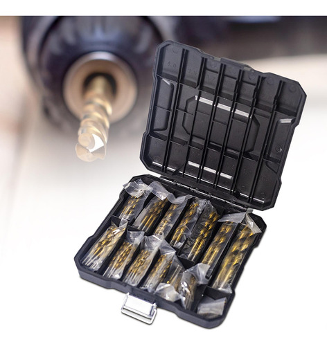 Conjunto De Brocas De Titânio Torção Brocas De Metal Com