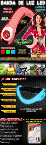 Genial Paquete De 2 Bandas De Luz P/corredores O Ciclistas
