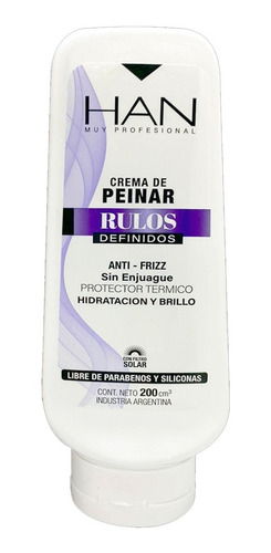 Han Crema De Peinar Rulos Definidos Anti Frizz X 200 