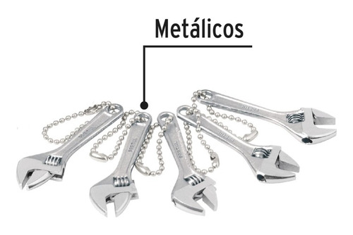 Llaveros Mini Llave Perico 5 Piezas Pretul 65005