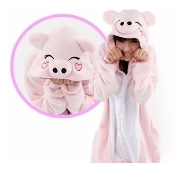 Pijama Kigurumi Chancho Enterito Cerdito Kawai
