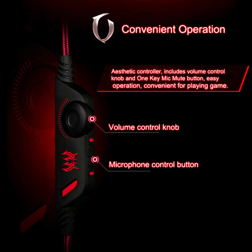 Kotion Each G2000 Gaming Audífonos Con Micrófono Pc Gamer