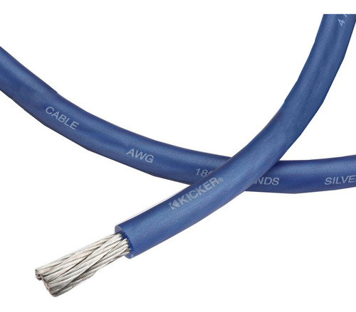 Cable Rollo Potencia Kicker 4 Gauges Azul 1 Metro Ofc Cobre