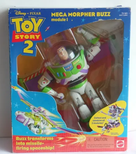 Raro Disney Toy Story 2 Mega Morpher Buzz Lightyear - 1999