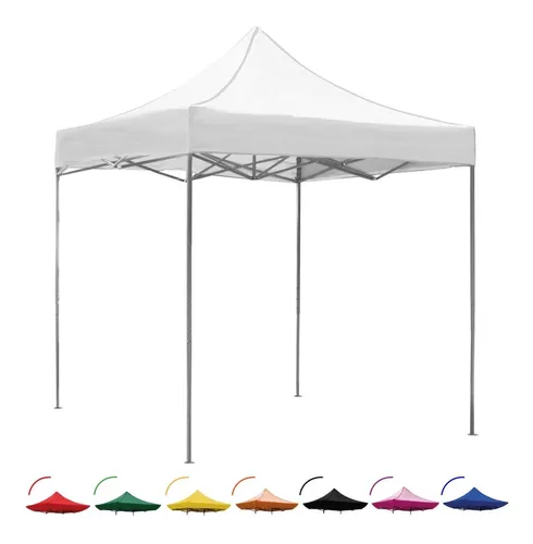 Toldo Blanco Reforzado Tipo Carpa Plegable 3x3m Impermeable