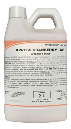 Sabonete Liquido Xpress Cranberry Ice 2l - Spartan