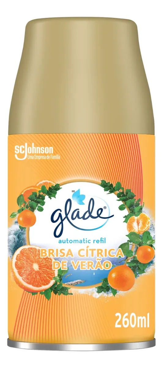 Aromatizador de Ambiente Automático Glade Brisa Cítrica de Verão Refil 260ml