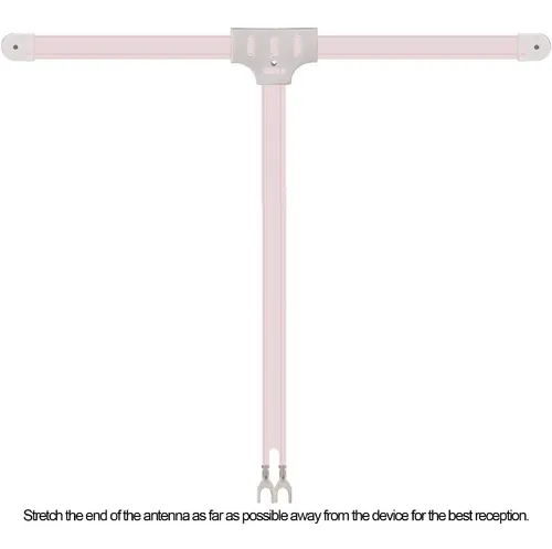 Antena Am Fm Para Interiores Ancable 300 Ohm + Kit Antena