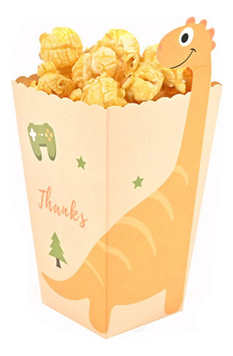 * Caja De Palomitas De Dinosaurio, Cubos De Papel, Bolsas