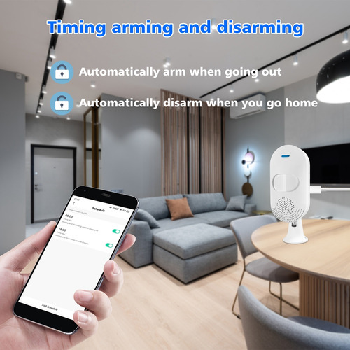 Detector De Infrarrojos Con Alarma De Luz Y Sonido Wifi Pir