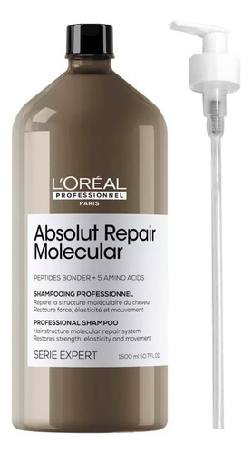 Loreal Absolut Repair Molecular Shampoo Reparador Grande