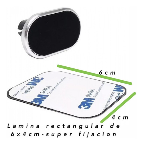 Soporte Celular Gps Auto Ventilacion Rejilla Magnetico Iman