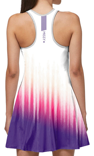 Imagem 2 de 6 de Vestido Beach Tennis C/ Shorts Brando Degrade Beachwear