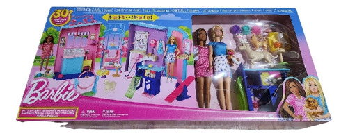 Set Barbie Guarderia De Mascotas Incluye 2 Muñecas +30pcs