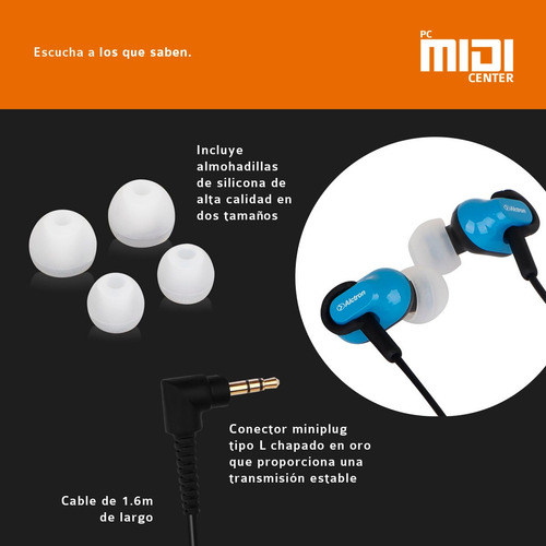 Auriculares Profesional In Ear Alctron Ae06 Monitoreo