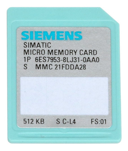 Cartão Memória Plc Siemens S7 300 6es7 953-8lj31-0aa0 512kb