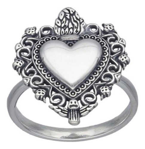 Anillo Plata 925 Corazón Detente