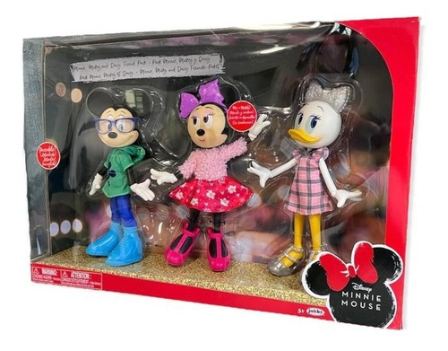 Minnie, Mickey Y Daisy, Set De Juguete Figuras  