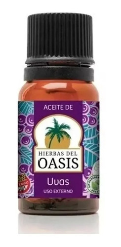 Aceite De Uva Hierbas Del Oasis 30cc P/ Rostro Y Cabello Dw