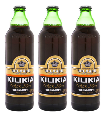 Cerveza Kilikia Dark 500 Ml. Origen Armenia Pack X3