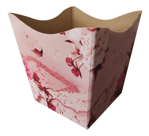 Imagem 1 de 1 de 10 Cachepô Grande De Papel Pote 15 Estampado Mármore