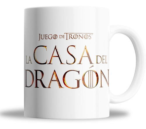 Taza De Ceramica - La Casa Del Gragon(house Of The Dragon)