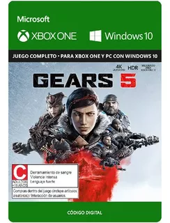 Codigo Digital / Gears Of War 5 / Xbox One