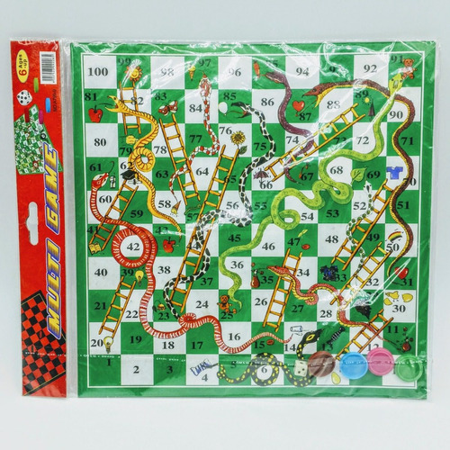 Set De 2 Tableros De Carton Dama Y  Ludo Snake 