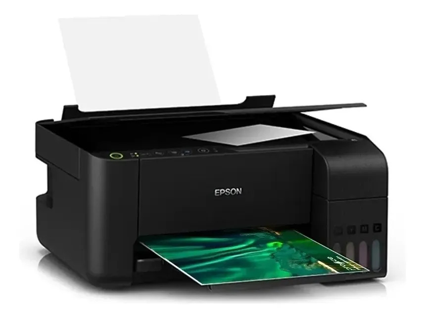 Impressora Multifuncional Epson Ecotank L3250 Sublimática. Cor Preto 110 240v (bivolt)